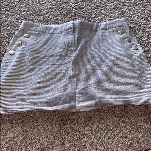 J Crew Seersucker Skirt